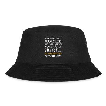 Die Überraschung zum 60. Geburtstag - Bucket Hat - Schwarz - Vorne - Lela (165cm)