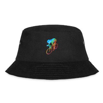 Cycling Bike Mountain Bike Biking Cycling Gift - Bucket Hat - black - Front - Lela (165cm)