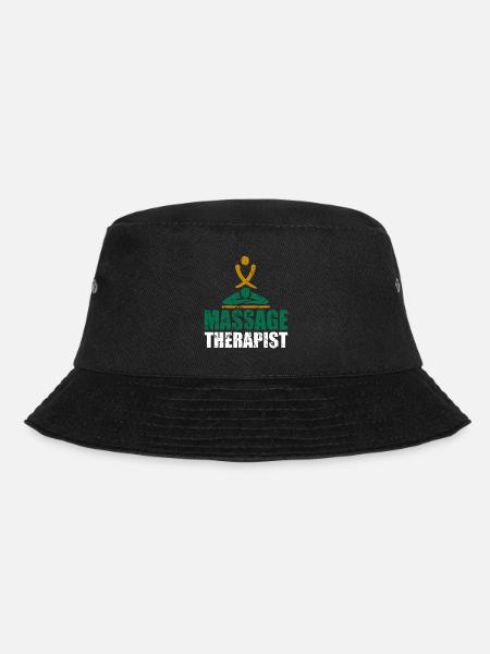 Massage therapist doing massage therapy work - Bucket Hat - black