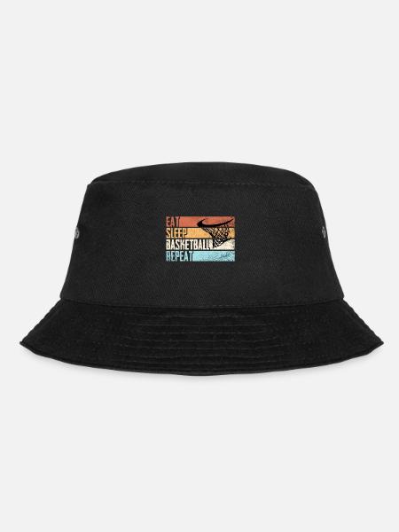 Basketball Kinder Basketballspieler Geschenke - Bucket Hat - Schwarz