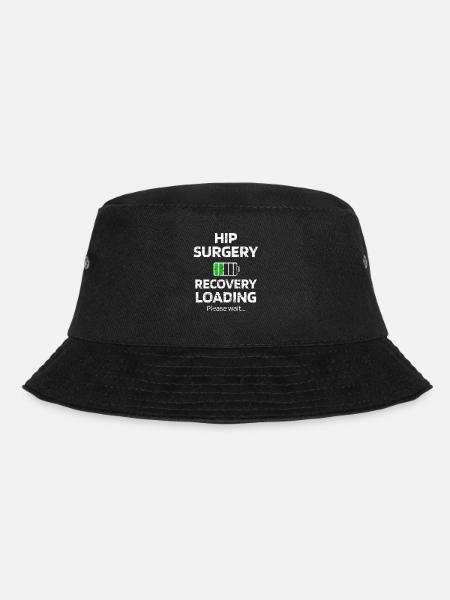 Hüftoperation Genesungsgeschenk Künstliche Hüfte - Bucket Hat - Schwarz