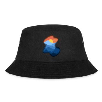 Landscape Painting Sunrise over the mountains - Bucket Hat - black - Front - Lela (165cm)