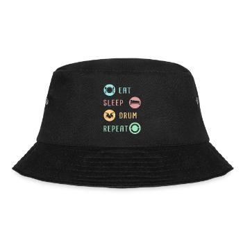 Drummer drummer drummer gift drummer - Bucket Hat - black - Front - Lela (165cm)