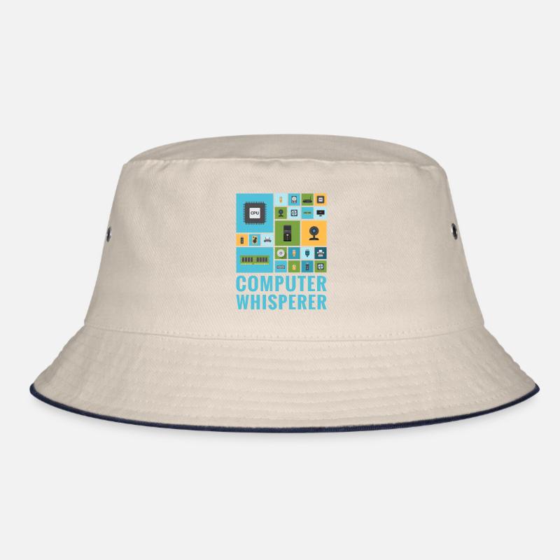 Computer Whisperer Lustiger IT Tech Support Helpdesk Bucket Hat