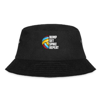 Volleyball beach volleyball athlete gift - Bucket Hat - black - Front - Lela (165cm)