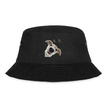 Curious Whippet Dog - Bucket Hat - black - Front - Lela (165cm)