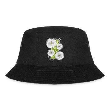 Flowers Daisies White Flowers Garden Spring - Bucket Hat - black - Front - Lela (165cm)