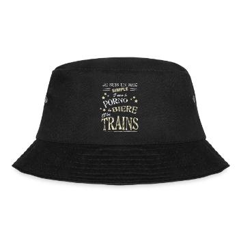 Train sexe et bière cadeau humour drôle passionné - Bob - noir - Devant - Lela (165cm)