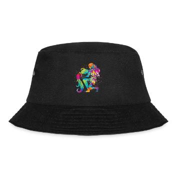Sternzeichen Wassermann Astrologie Horoskop - Bucket Hat - Schwarz - Vorne - Lela (165cm)