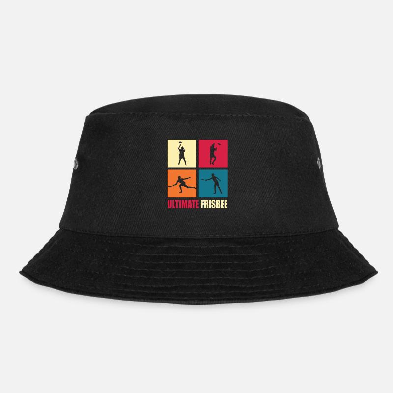 Ultimate Frisbee - Bucket Hat - Schwarz