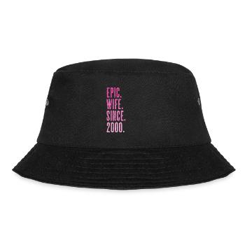 Epic wife since 2000 marriage wedding - Bucket Hat - Schwarz - Vorne - Lela (165cm)