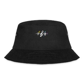 Coeur musical avec des notes de musique cadeau Saint Valentin - Bob - noir - Devant - Lela (165cm)