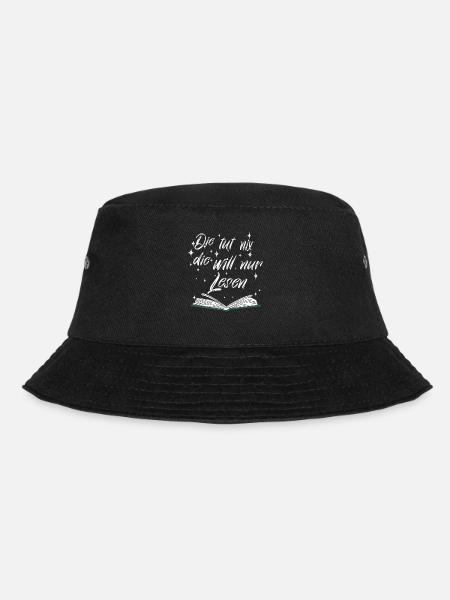 Die tut nix die will nur lesen Bücher Bücherwurm - Bucket Hat - Schwarz