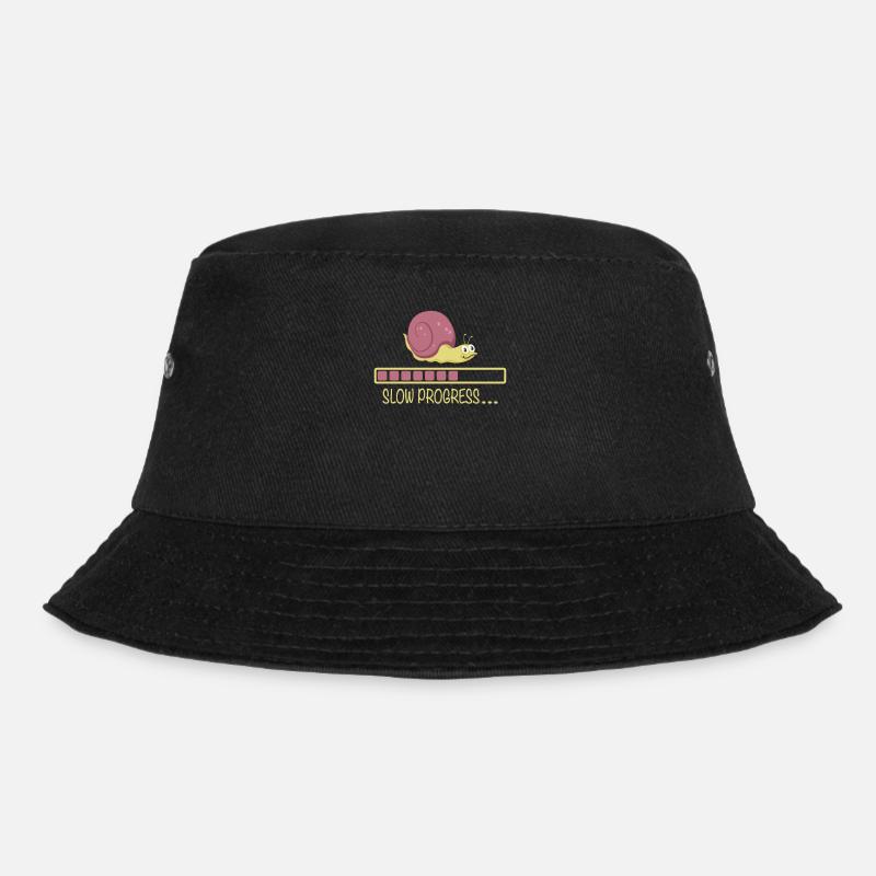 Slow Progress Loading Schnecke Büro Bürohumor - Bucket Hat - Schwarz