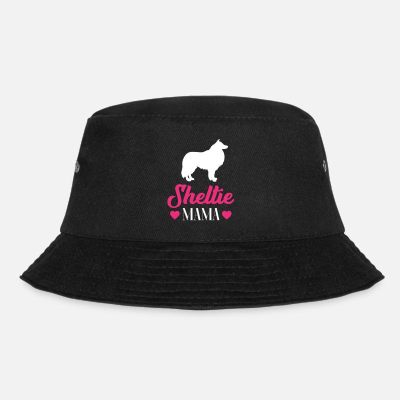Shetland Sheltie Owner Gift - Bucket Hat - black