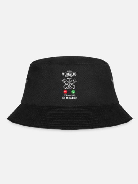 Mein Werkzeug ruft an aus dem Weg ich muss los - Bucket Hat - Schwarz