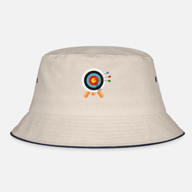 Bogenschießen Bogenschütze Geschenk Zielscheibe Bucket Hat