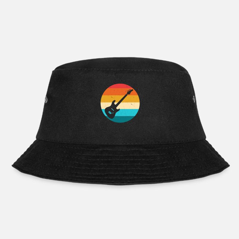 Gitarre - Bucket Hat - Schwarz