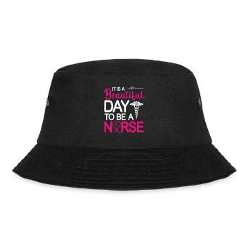 Krankenschwester - Bucket Hat - Schwarz - Vorne - Lela (165cm)