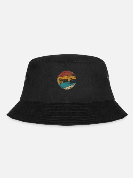Lastenrad vintage - Bucket Hat - Schwarz