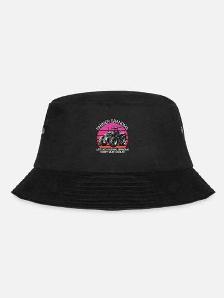 Farmer Grandma - Bucket Hat - Schwarz