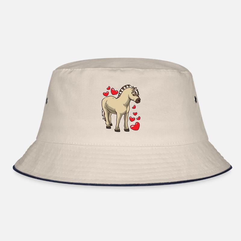 Fjordpferd Geschenk Bucket Hat