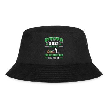 Rentner 2021 Garten Gärtner Hobbygärtner Rente - Bucket Hat - Schwarz - Vorne - Lela (165cm)