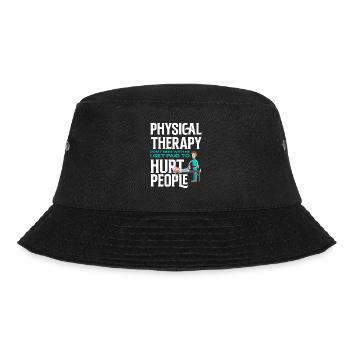 Funny physiotherapist physiotherapist - Bucket Hat - black - Front - Lela (165cm)