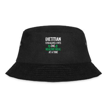 Nutritionist Gift | Dietitian Dietitian - Bucket Hat - black - Front - Lela (165cm)
