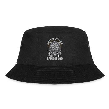 Wikinger Wölfe Odin Walhalla Wolf Skandinavien - Bucket Hat - Schwarz - Vorne - Lela (165cm)