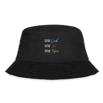 Sustainability - Nachhaltigkeit - Bucket Hat - Schwarz - Vorne - Lela (165cm)