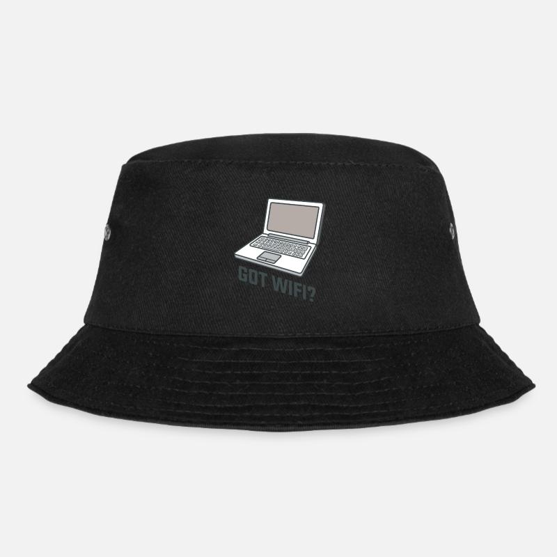Got WIFI Laptop - Bucket Hat - Schwarz