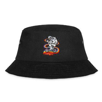 Psychedelische Astronaut Radfahren - Bucket Hat - Schwarz - Vorne - Lela (165cm)