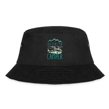 Camper Camping Design for Cool Camper - Bucket Hat - black - Front - Lela (165cm)