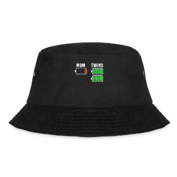 Twins Mom Battery Gift - Bucket Hat - black - Front - Lela (165cm)