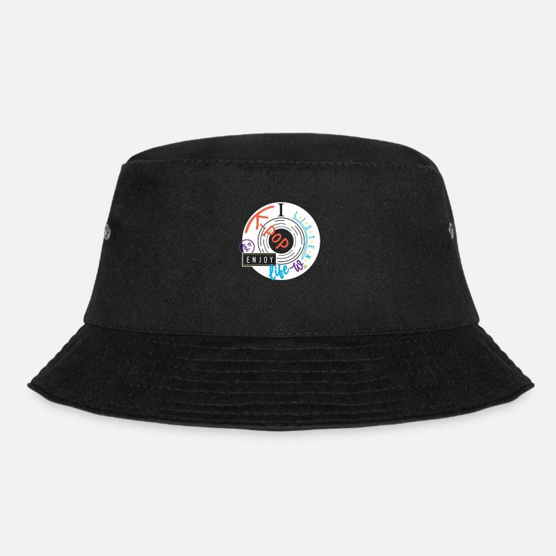 I listen K-Pop... K-Pop - Bucket Hat - Schwarz