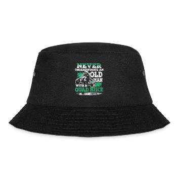 Never Underestimate An Old Man With A Quad Bike - Bucket Hat - black - Front - Lela (165cm)
