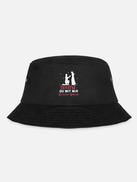 Heiratsantrag Willst Du Mit Mir Steuern Sparen Hei - Bucket Hat - Schwarz