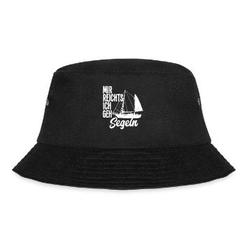 Segeln Segelschiff Kapitän Hobby - Bucket Hat - Schwarz - Vorne - Lela (165cm)