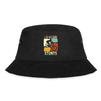 I Do My Own Stunts Bicycle BMX - Bucket Hat - black - Front - Lela (165cm)