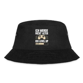 Lustiger Gamer Gaming Spruch Zocker - Bucket Hat - Schwarz - Vorne - Lela (165cm)