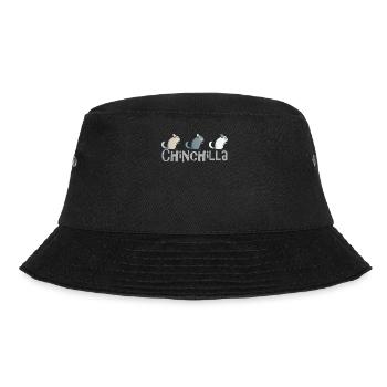 CHINCHILLA I Liebe Tiere Kuschelig - Bucket Hat - Schwarz - Vorne - Lela (165cm)