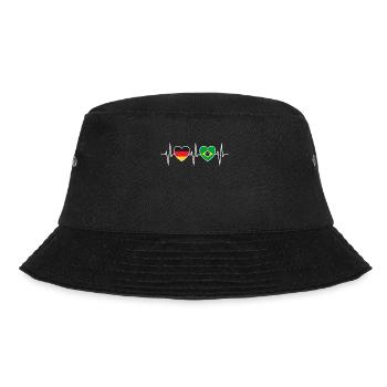 Heartbeat Germany and Brasil - Bucket Hat - black - Front - Lela (165cm)