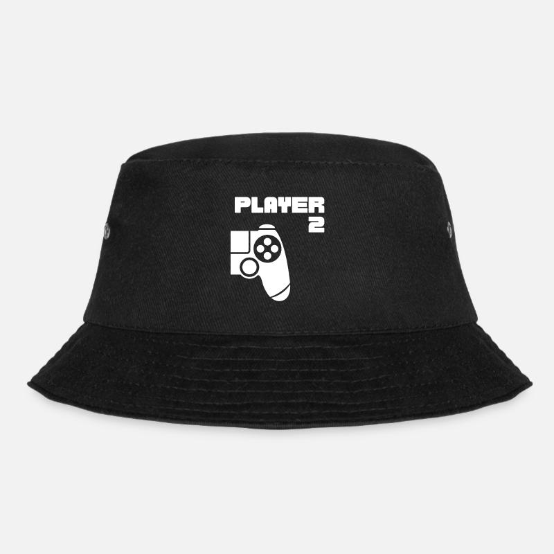 Player 1 Player 2 Gamer Partnerlook - Bob - noir