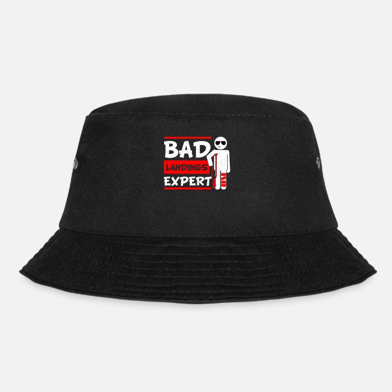 Bad Landings Expert Gebrochenes Bein - Bucket Hat - Schwarz