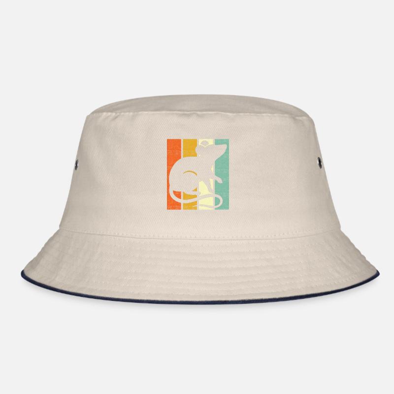 Rat Retro Bucket Hat