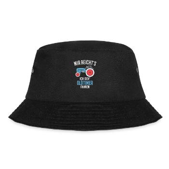 Trecker Oldtimer Landwirt Geschenkidee - Bucket Hat - Schwarz - Vorne - Lela (165cm)