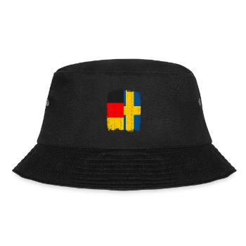 German Swedish Flag - Bucket Hat - black - Front - Lela (165cm)