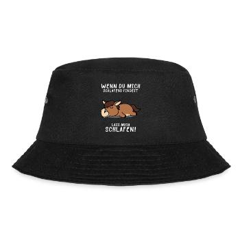 Pferd Schlafshirt Pyjama - Bucket Hat - Schwarz - Vorne - Lela (165cm)