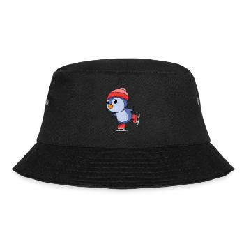 Schlittschuh laufen - Bucket Hat - Schwarz - Vorne - Lela (165cm)